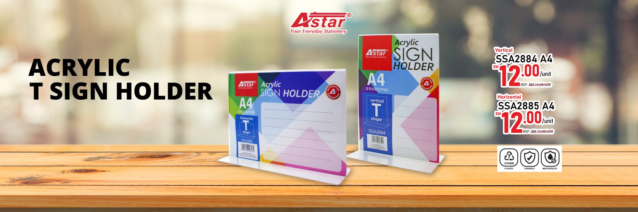 ASTAR Acrylic T Sign Holder_website